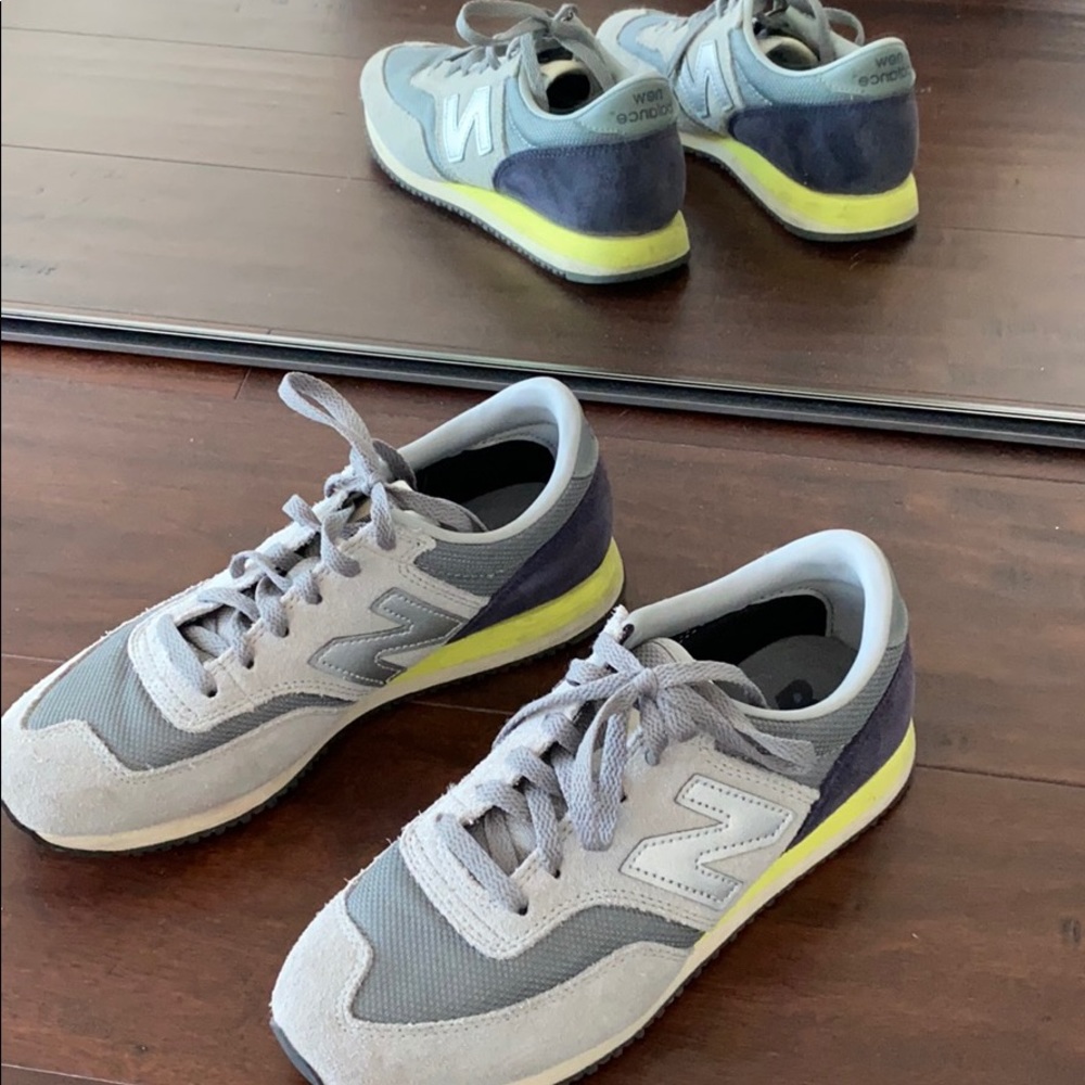 New balance classic sneakers 6 jcrew blue gray